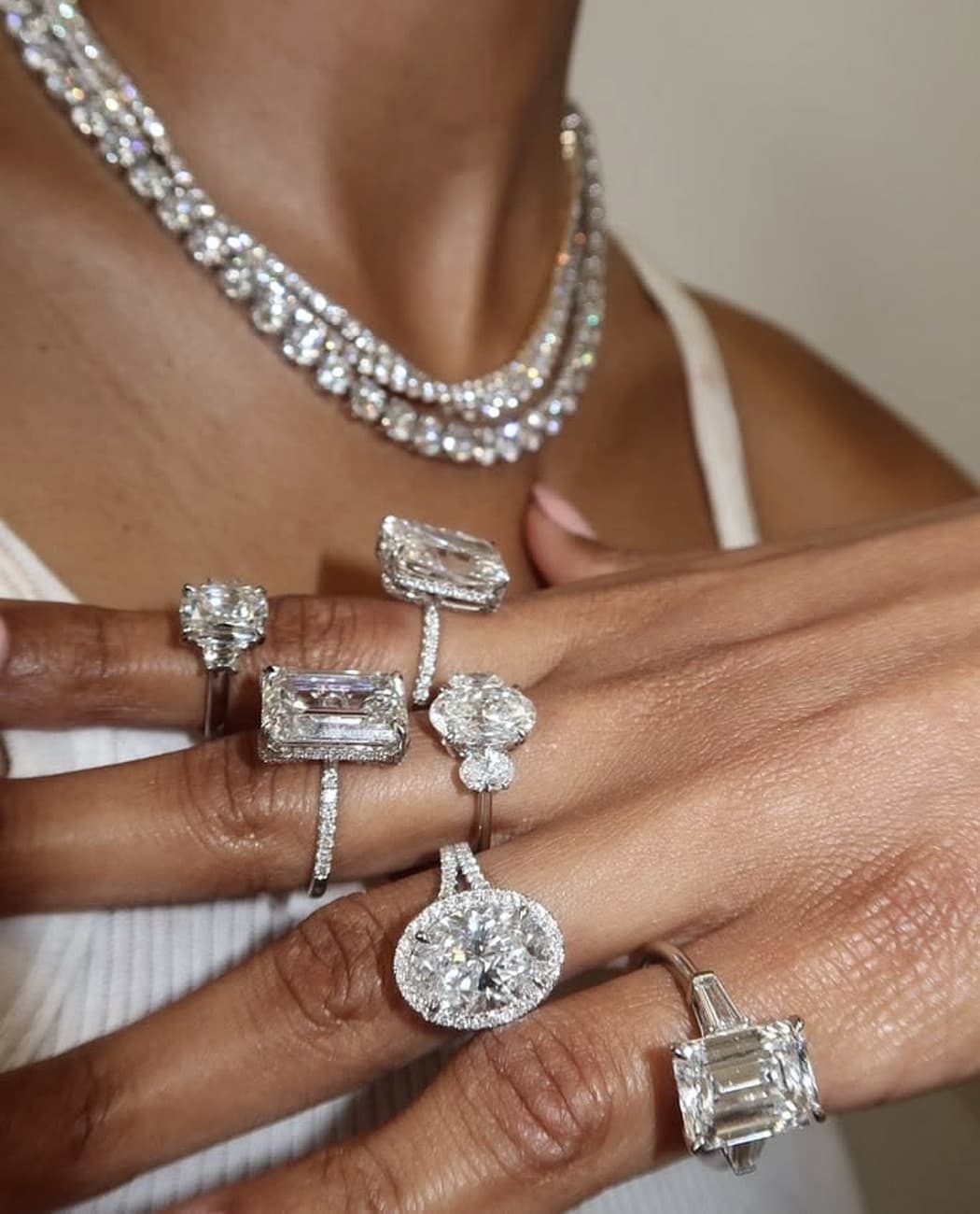 Finished bespoke jewellery